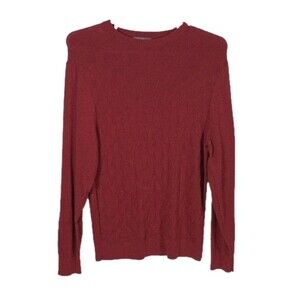 Daniel Cremieux Men's Large Red Cable Knit Sweater